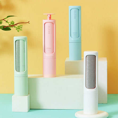 Reusable pet hair remover brush
