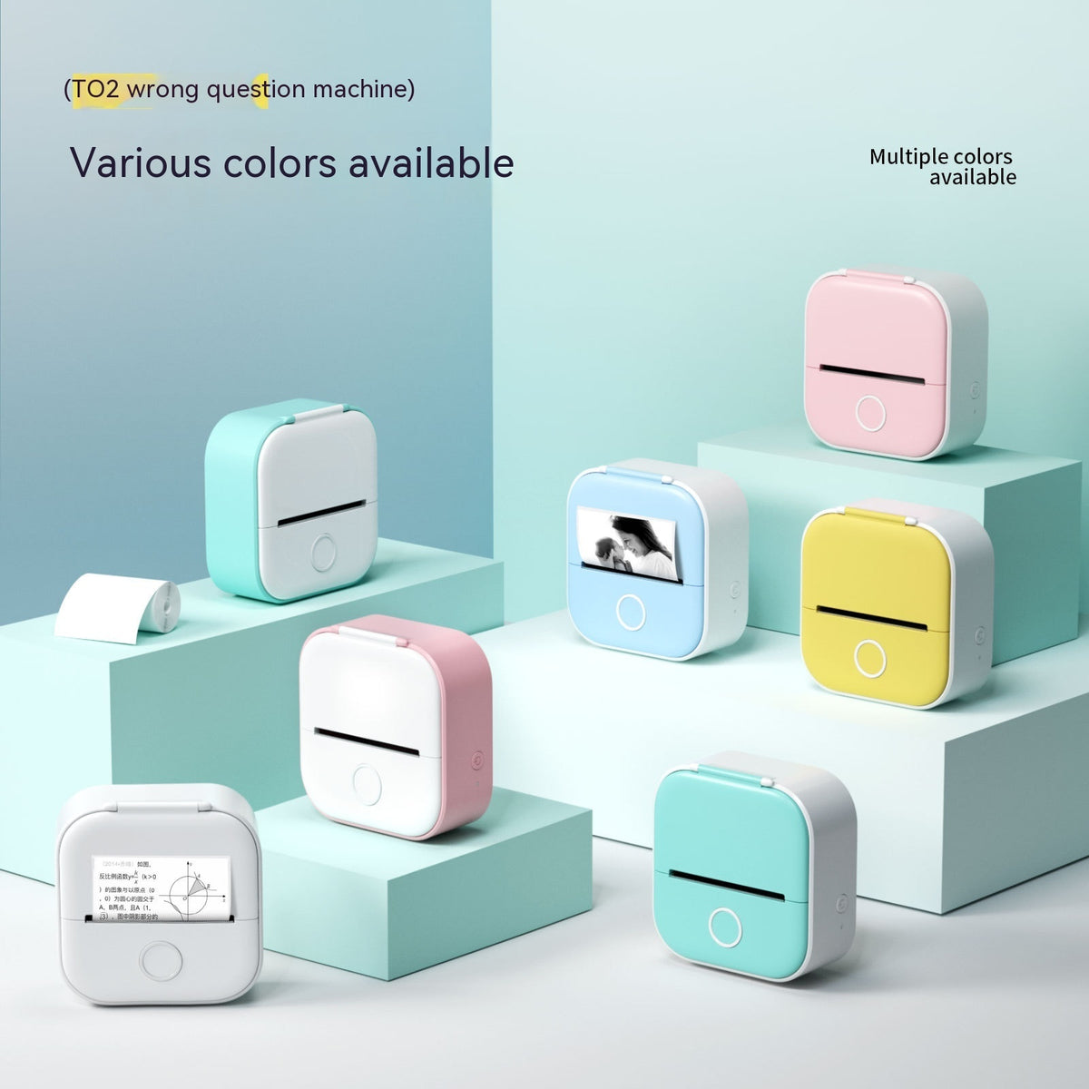 Mini imprimante thermique Bluetooth T02 - vue 1