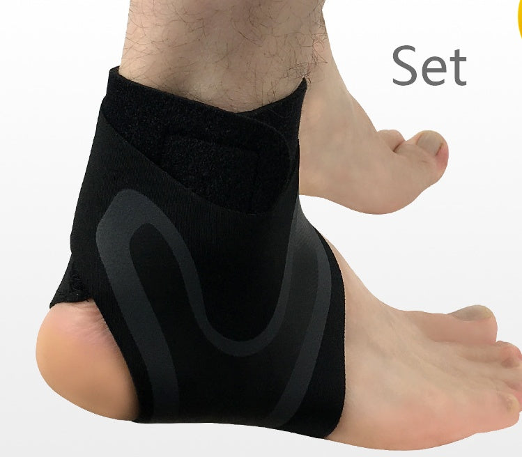 Paire de chevillères noires gauche et droite