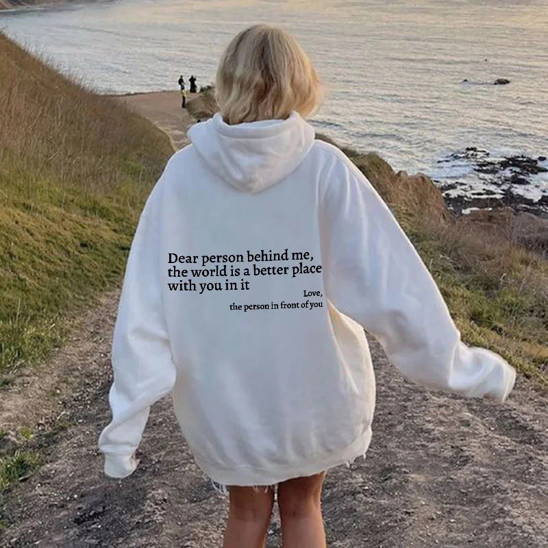Unisex hoodie with a positive message