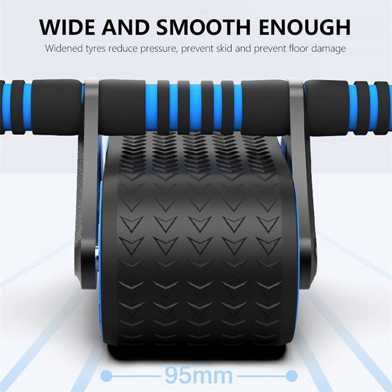 Dual-wheel ab roller with assisted return - view 6