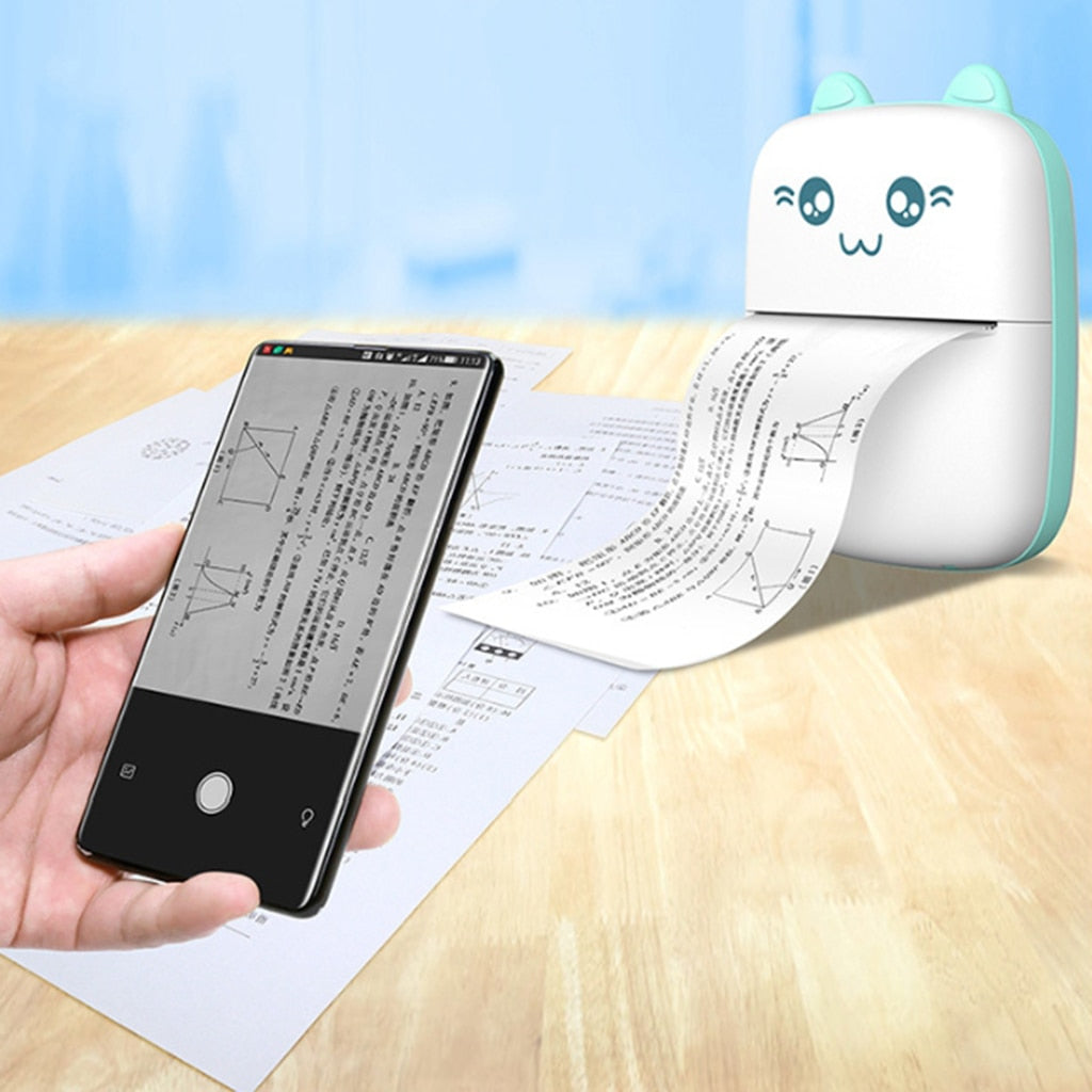Mini imprimante thermique Bluetooth et recharges - vue 10