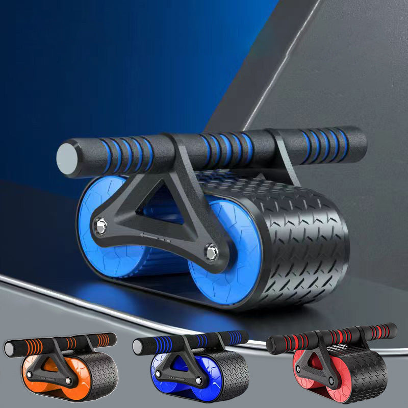 Dual-wheel ab roller with assisted return - view 3