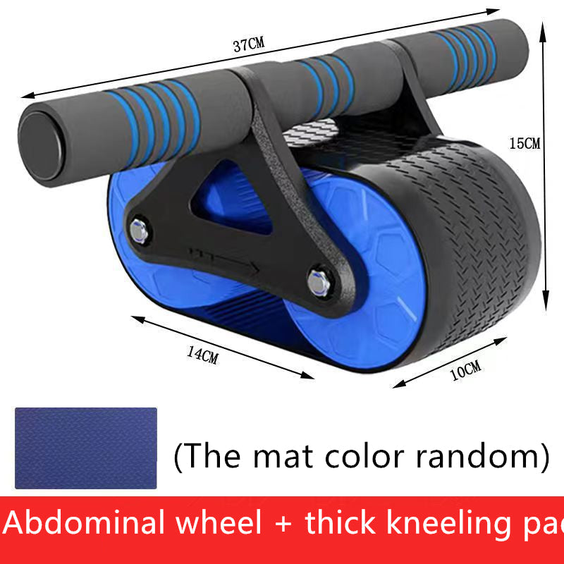 Dual-wheel ab roller with assisted return - view 7