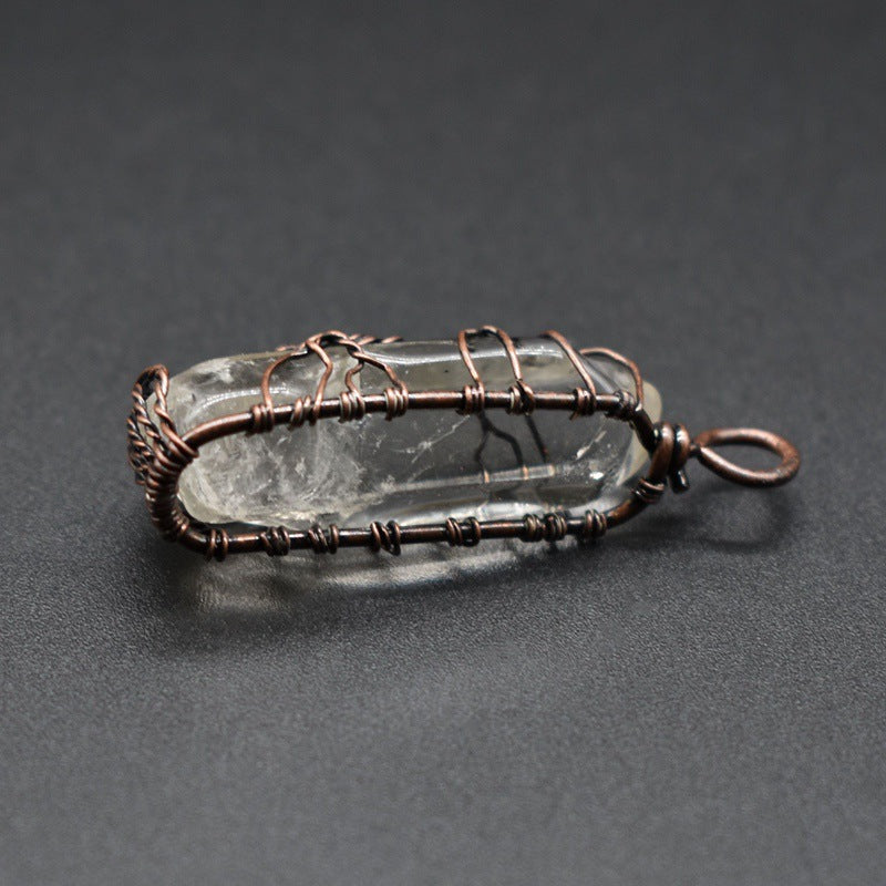Collier pendentif en cristal naturel - vue 9
