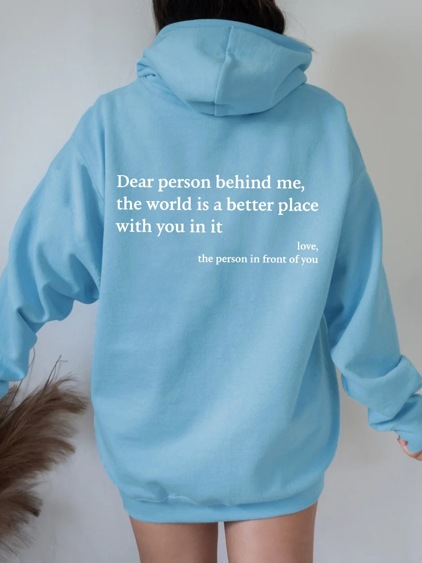 Sweat à capuche unisexe avec message positif - vue 5