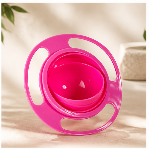 Bol gyroscopique anti-renversement, coloris Rose, photographie Olvyra