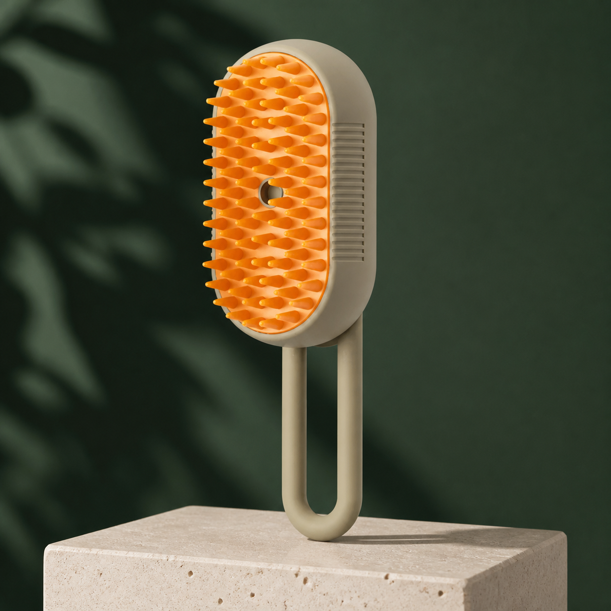 Brosse brumisatrice pour chat – Beige lait