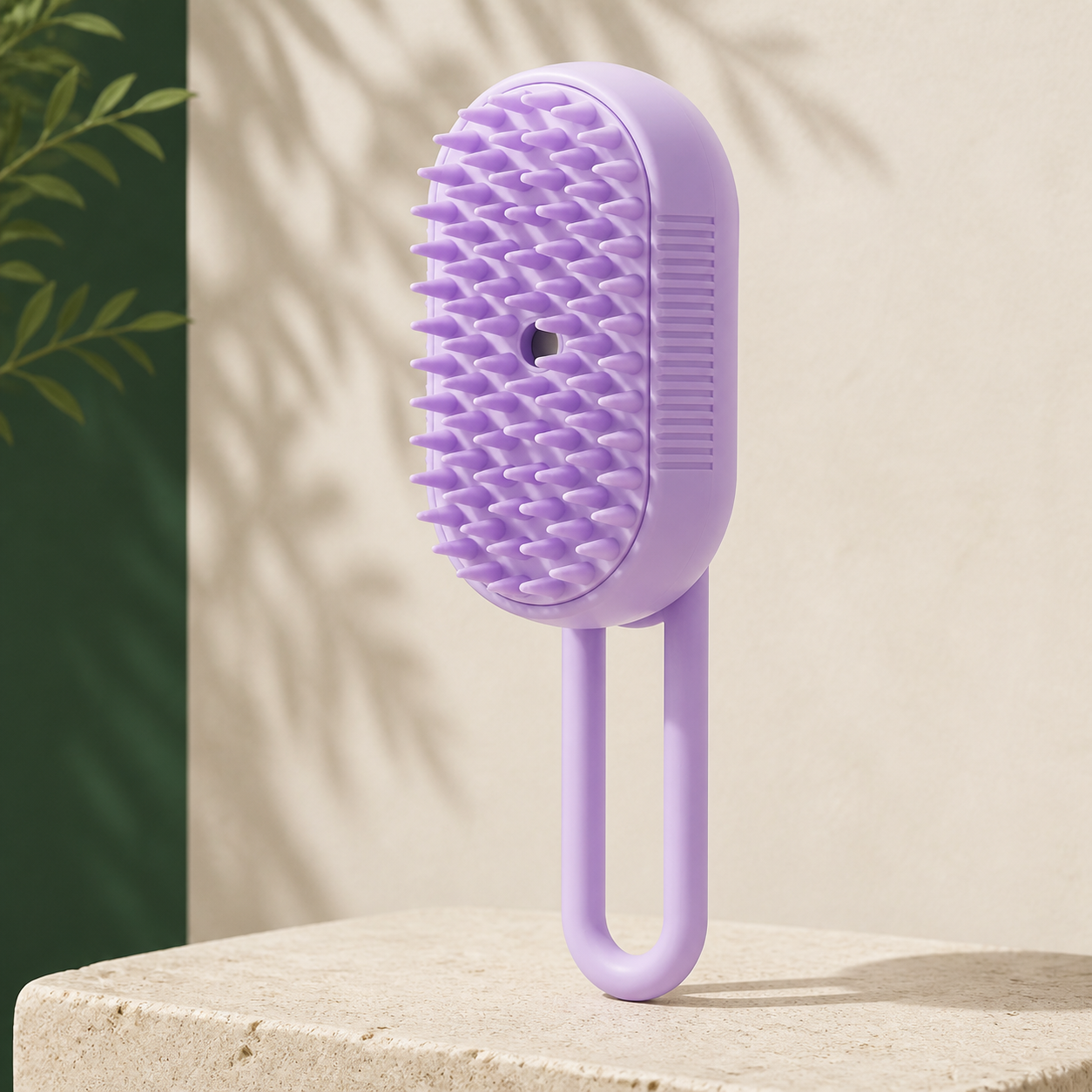 Brosse brumisatrice pour chat – Violet clair