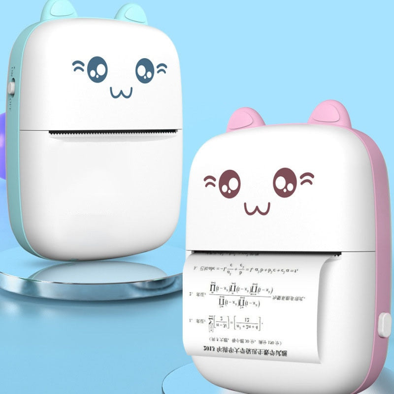 Mini imprimante thermique Bluetooth et recharges - vue 1