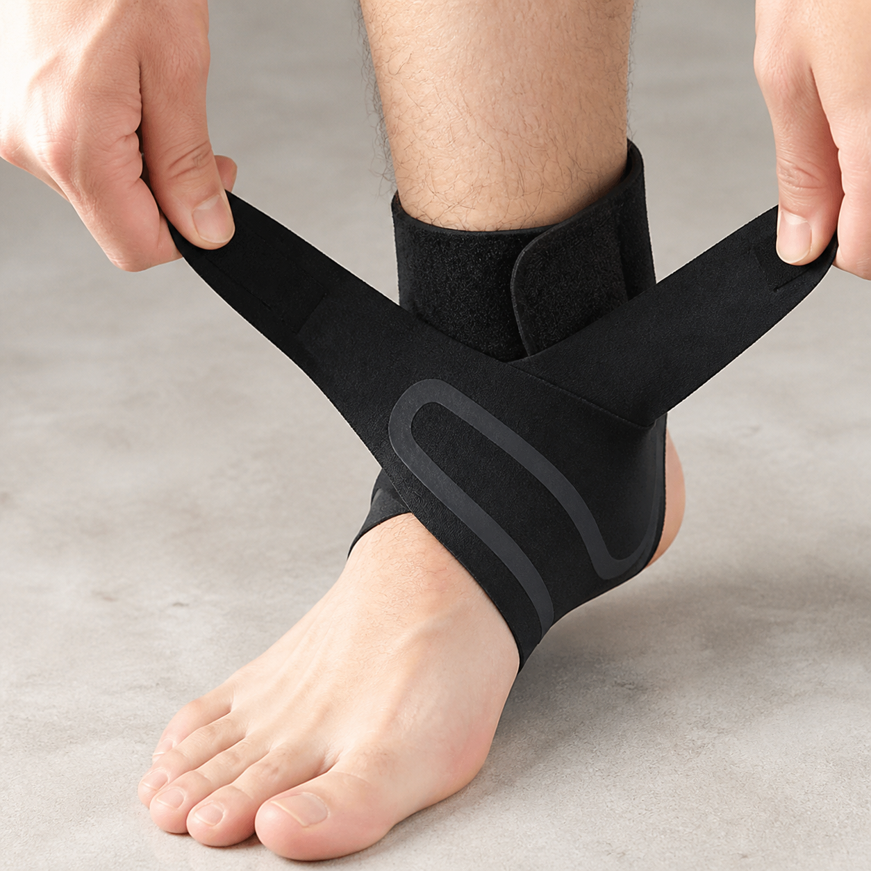 Adjustable Ankle Support Braces - Pair