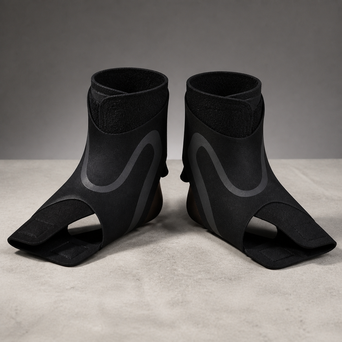 Paire de chevillères de maintien ajustables noires Olvyra