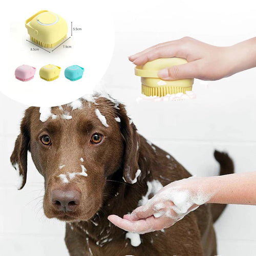 Brosse de bain massante avec réservoir pour animaux - vue 8