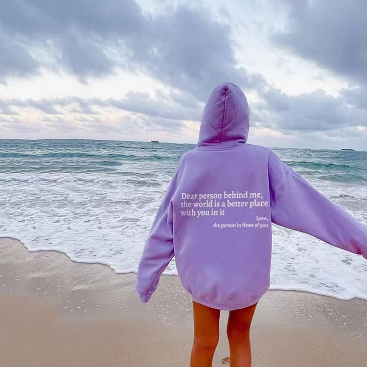 Sweat à capuche unisexe avec message positif - vue 4