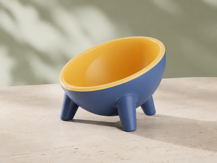 Gamelle surélevée au design nordique – coloris Jaune roche
