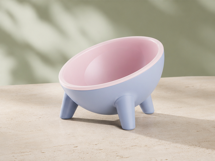 Gamelle surélevée au design nordique – coloris Rose