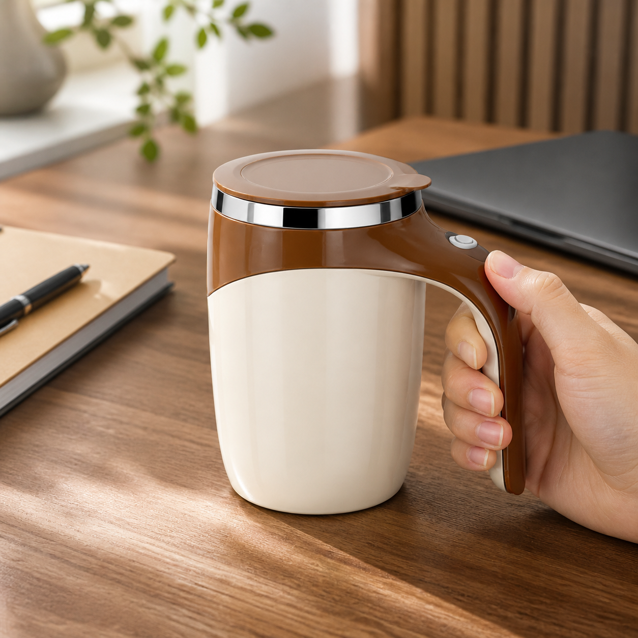 Magnetic Automatic Mixing Mug - 300 to 400 ml