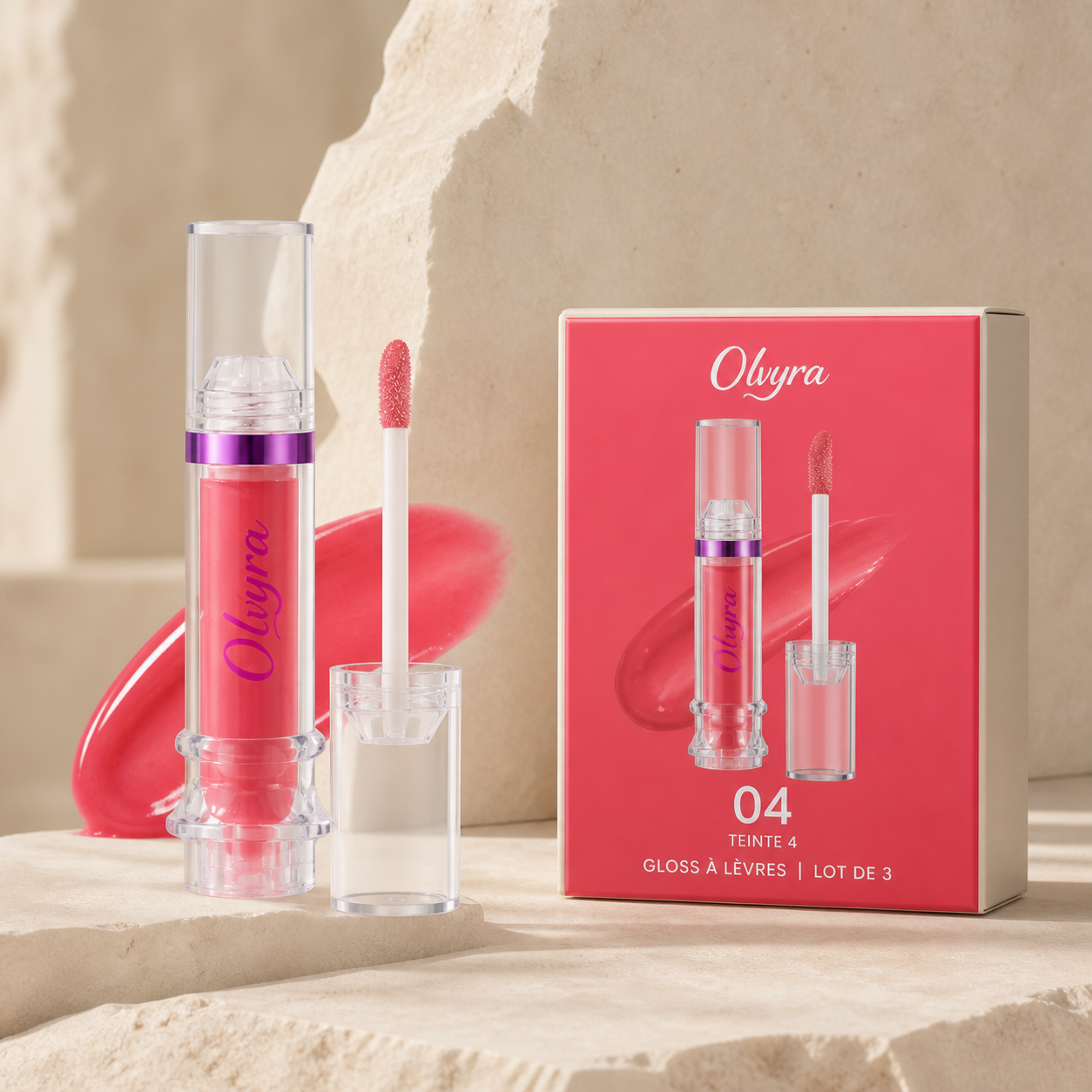 Mirror-effect lip gloss - 6 shades