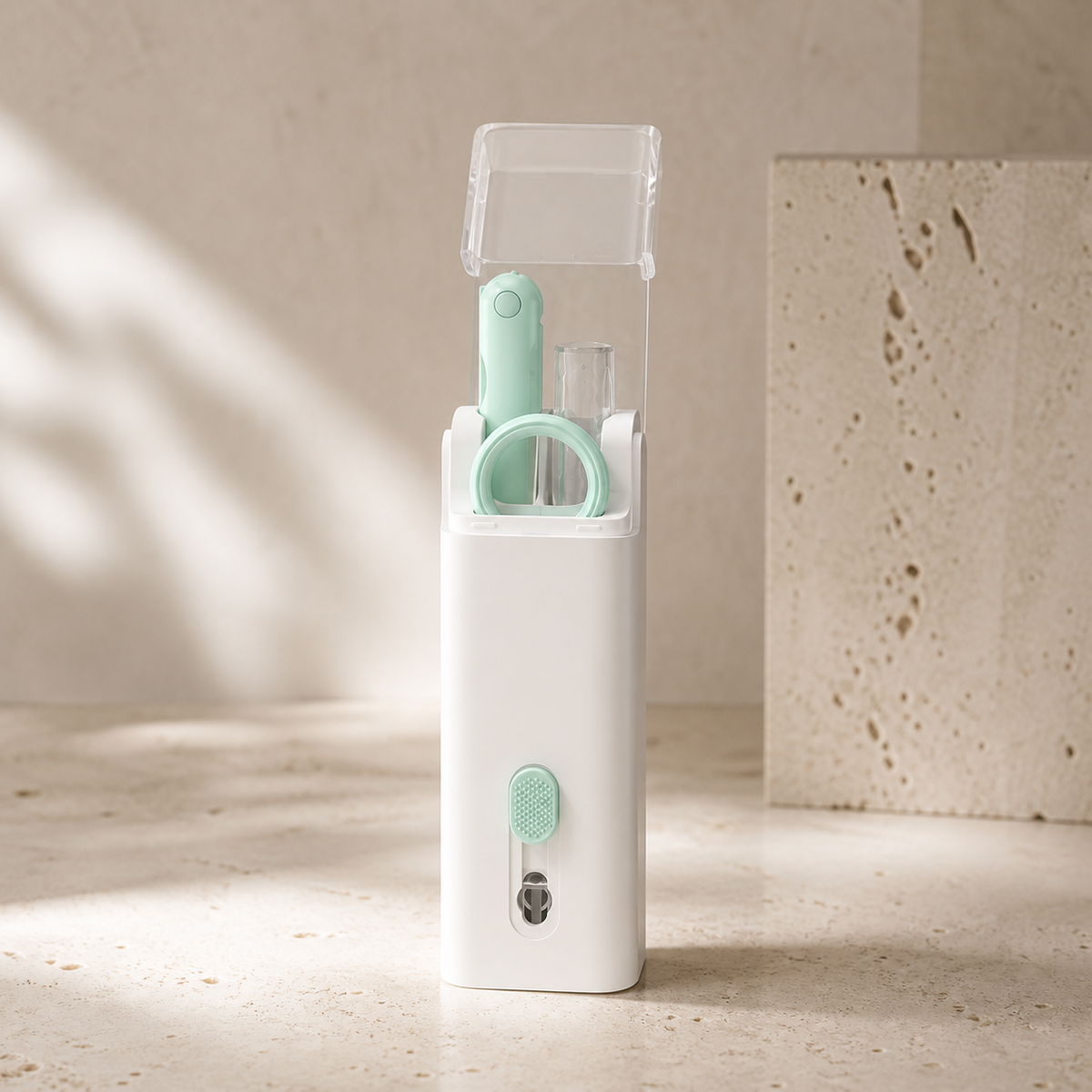 kit de nettoyage tech 7-en-1 Olvyra – Vert pomme / 1 pièce