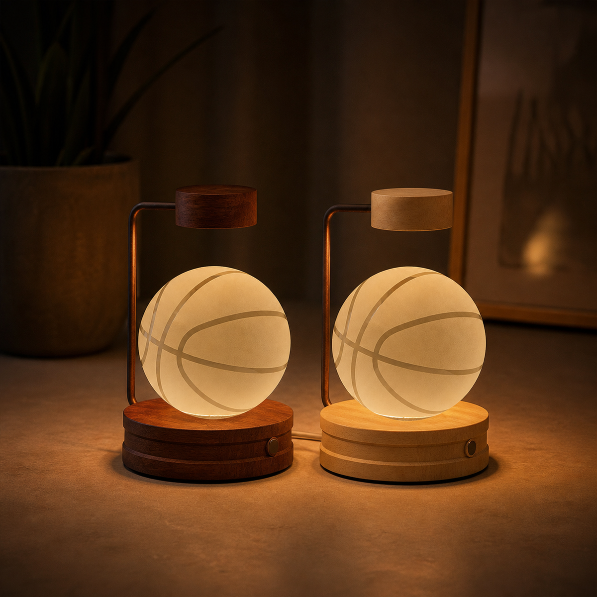 3D crystal decorative lamp — warm light
