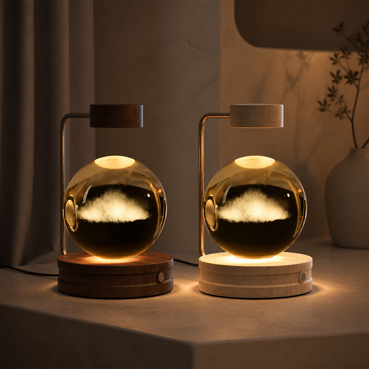 3D crystal decorative lamp — warm light