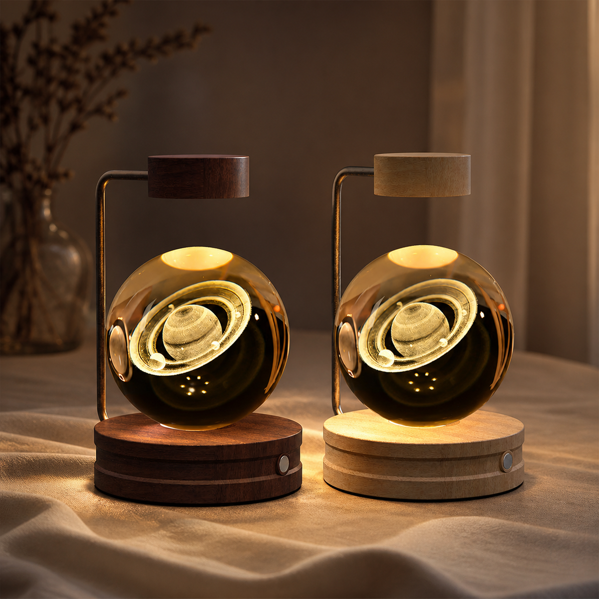 3D crystal decorative lamp — warm light