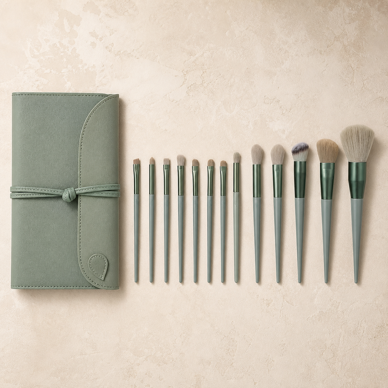 Set de 13 pinceaux de maquillage avec pochette