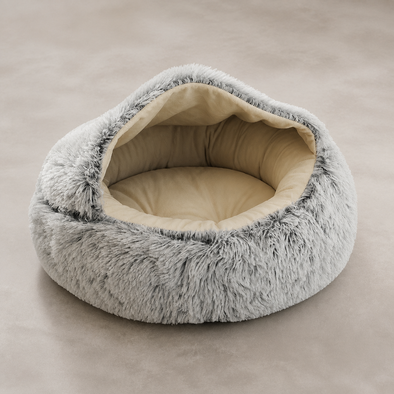Coussin cocon 2-en-1 pour chat et petit chien