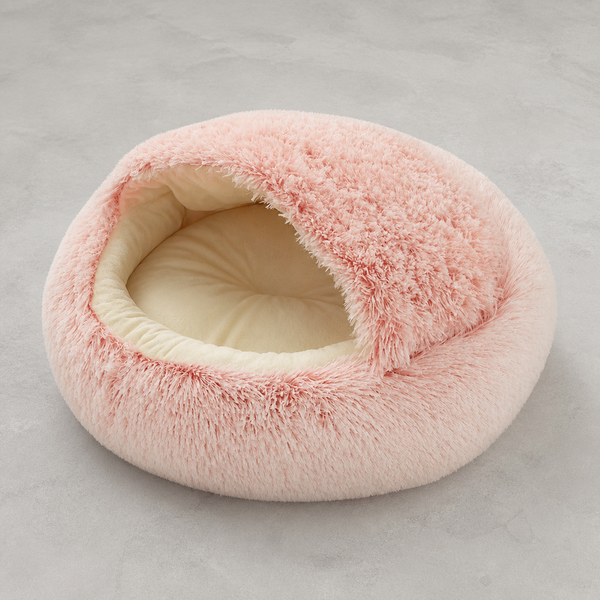 Coussin cocon 2-en-1 pour chat et petit chien
