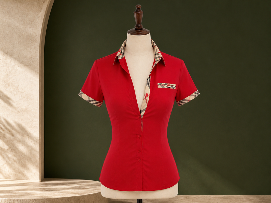 Visuel principal Chemise imprimée à manches courtes — Olvyra.
