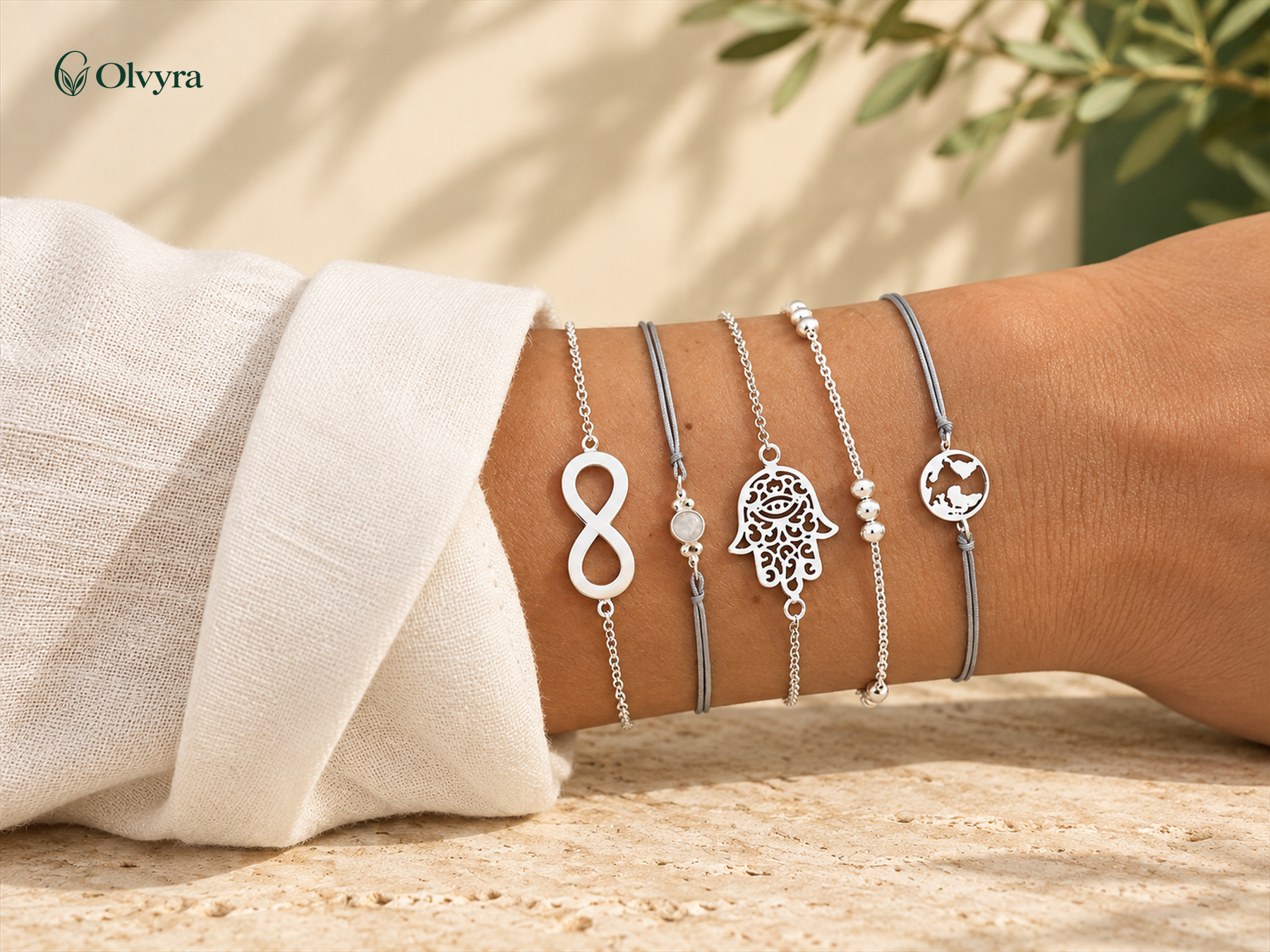 Bohemian beaded bracelet selection