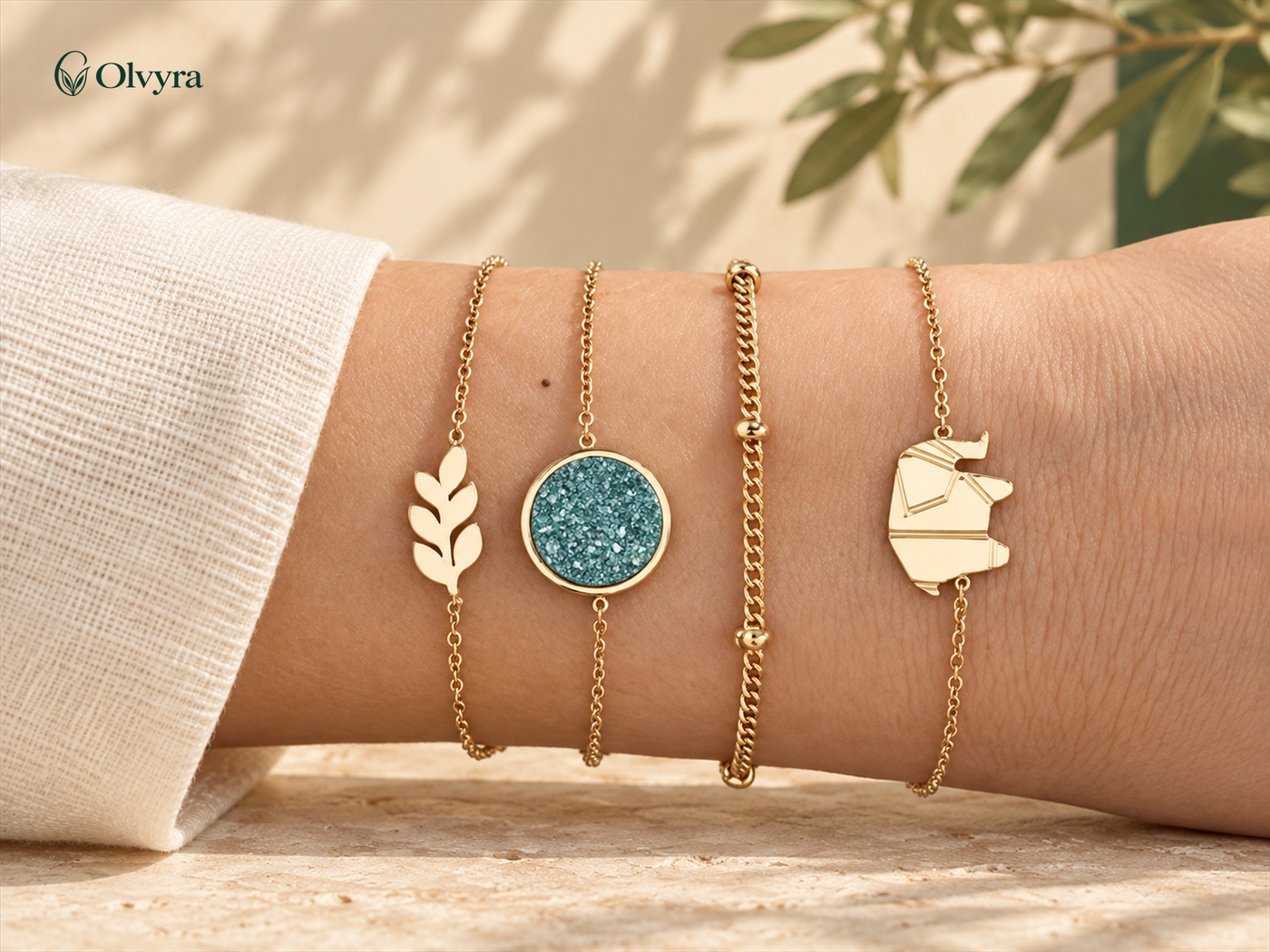 Bohemian beaded bracelet selection