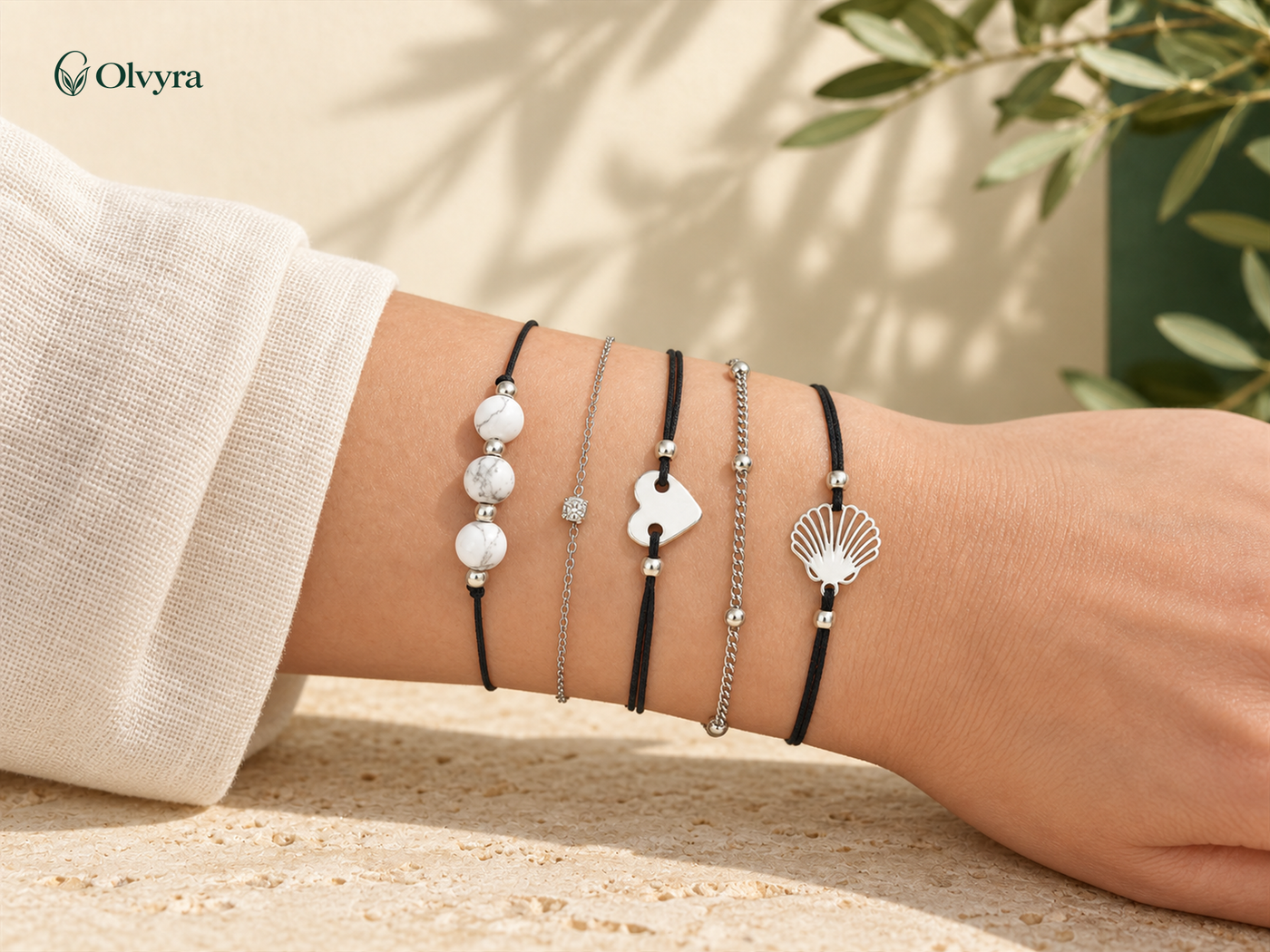 Bohemian beaded bracelet selection