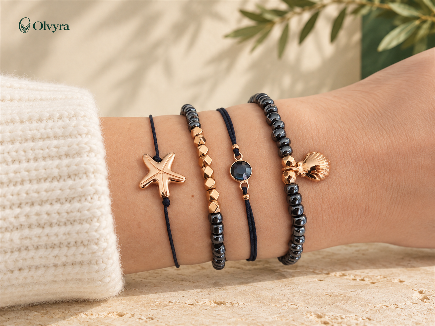 Bohemian beaded bracelet selection