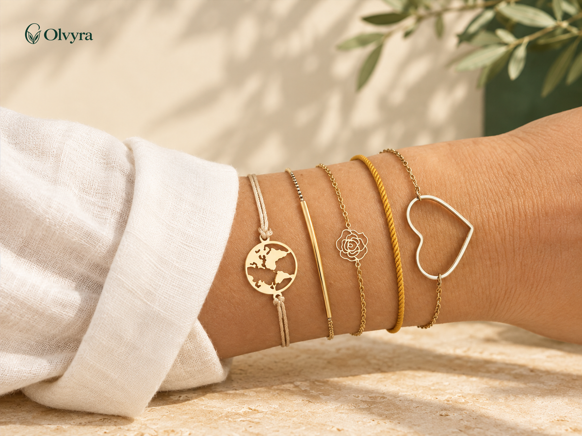 Bohemian beaded bracelet selection