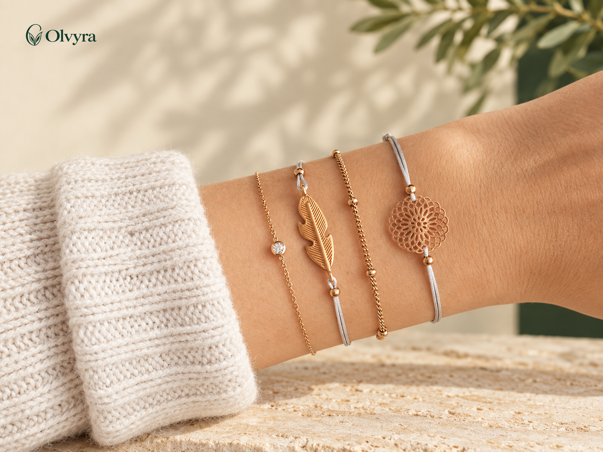 Bohemian beaded bracelet selection