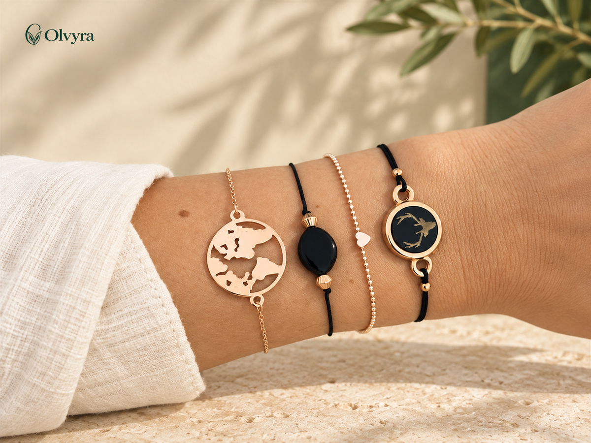 Bohemian beaded bracelet selection