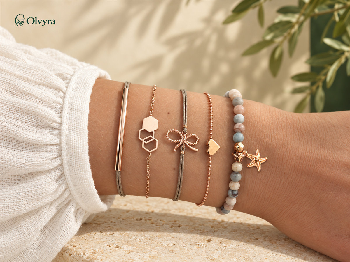 Bohemian beaded bracelet selection