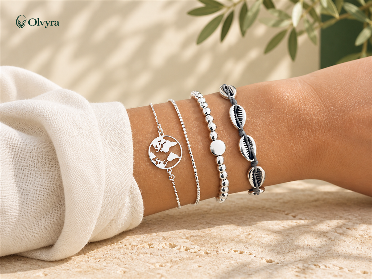Bohemian beaded bracelet selection
