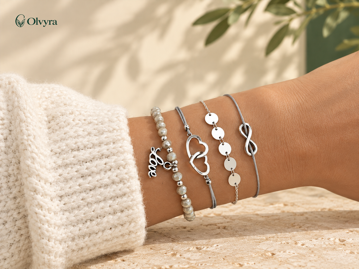 Bohemian beaded bracelet selection