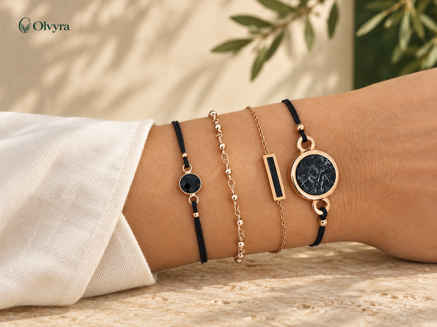 Bohemian beaded bracelet selection