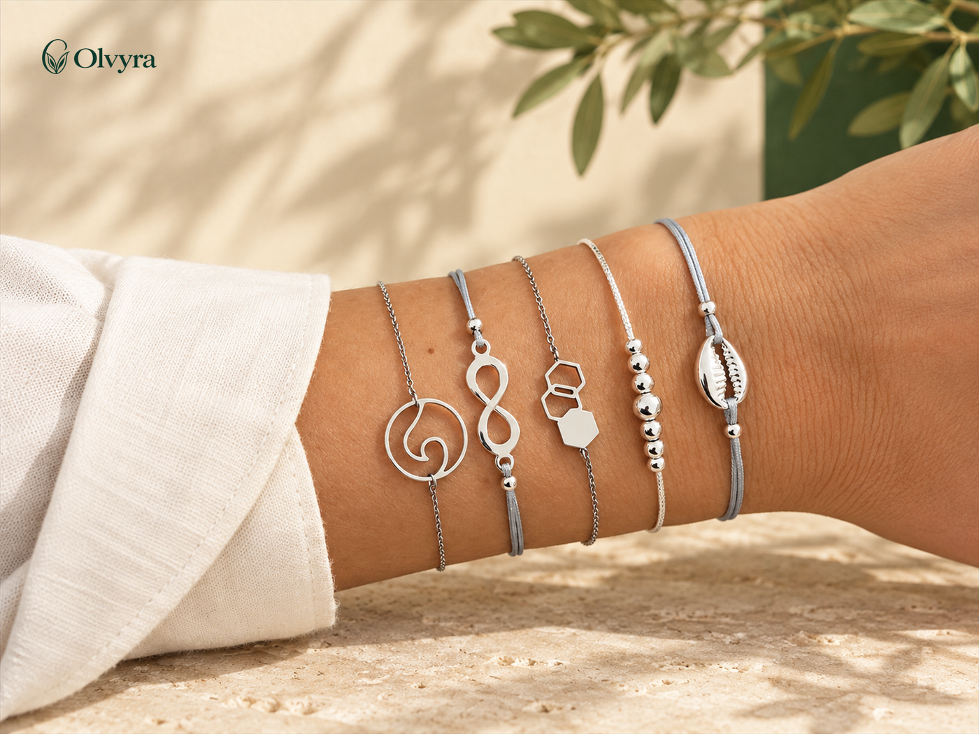 Bohemian beaded bracelet selection
