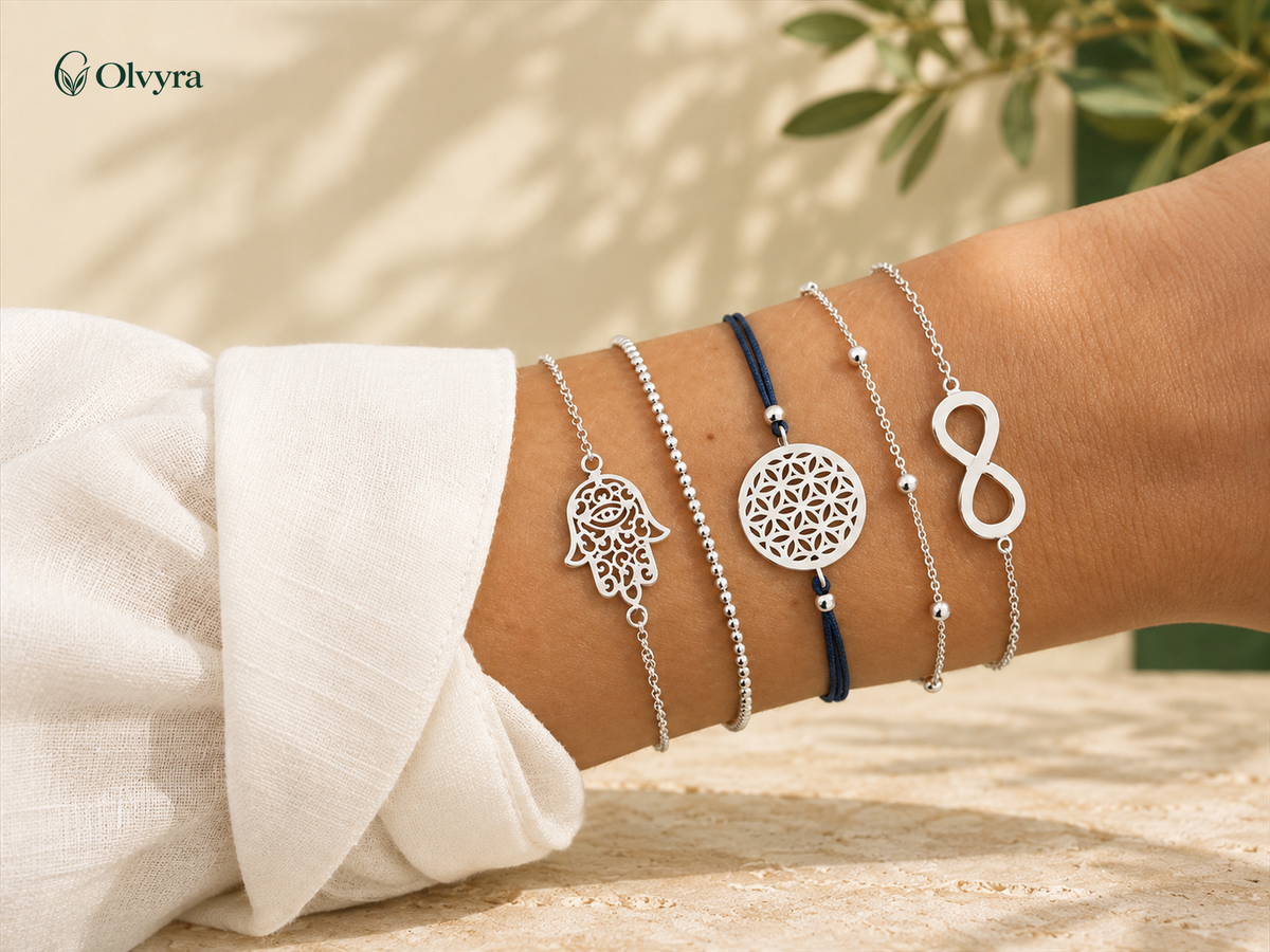 Bohemian beaded bracelet selection