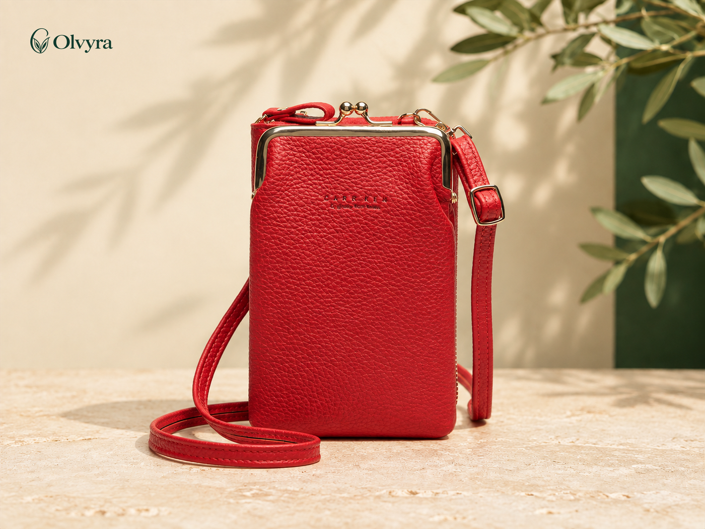 Textured crossbody bag