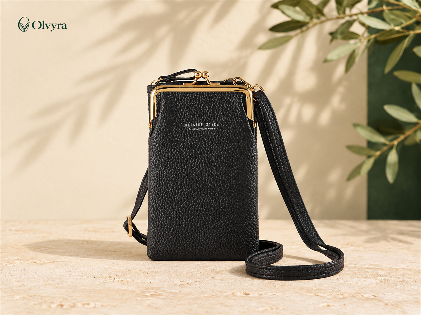 Textured crossbody bag