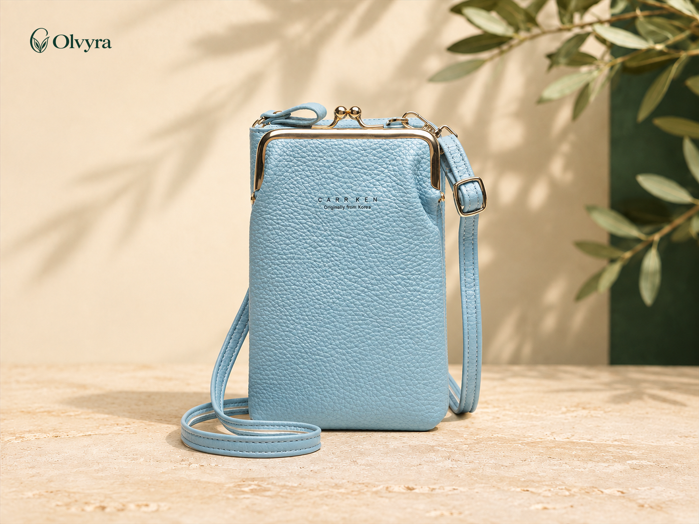 Textured crossbody bag