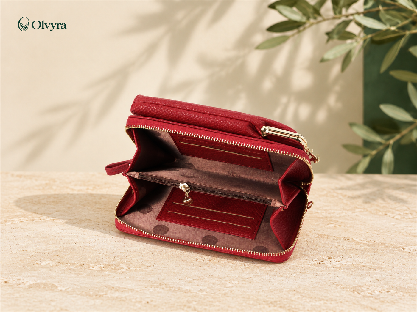 Textured crossbody bag
