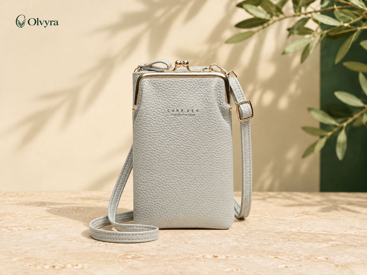 Textured crossbody bag