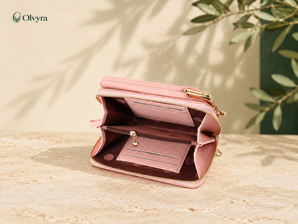Textured crossbody bag