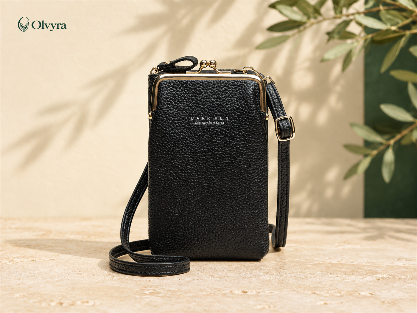 Textured crossbody bag
